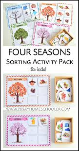 Fun And Beautiful Four Seasons Sorting Activity For Kids Preschool Homeschool Activities Teachers Sorting Activities Seasons Preschool Preschool Activities