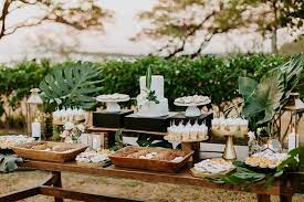 Tropical Dessert Table Tropical Occasions Wedding Dessert Table Wedding Buffet Table Wedding Buffet Table Setup