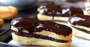 Dark Chocolate Eclairs Recipe Chocolate Eclair Recipe Eclair Recipe Eclairs