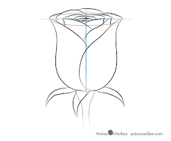 How To Draw A Rose Step By Step Animeoutline This becomes a tonal map indicating light and dark areas. how to draw a rose step by step