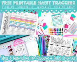 With this app you can track your running, jogging or walking miles. Free Printable Habit Tracker Stickers Templates Coloring Pages For Planners A Country Girl S Life