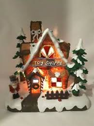 Raz 12.25 led lighted two story gingerbread house christmas figure 4016095. Lighted Christmas Gingerbread House Ebay