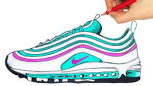 Maybe you would like to learn more about one of these? How To Draw Nike Air Max 97 How To Draw A Shoes Drawing Nike Shoes Youtube