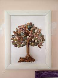 Put Names In Small On Each Rock Family Tree Boyali Kayalar Yaratici Mozaic Sanati