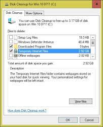 Disk Cleanup Showing 2.9Gb Temporary Internet Files - Windows 10 Forums
