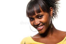 Porträt Einer Schwarzen Frau Stockfoto