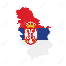 The same tricolour, in some variations, was the flag of serbia throughout its history, and is the ethnic flag of the serbian people. Serbia Flag Map Country Outline With National Flag Stock Photo Picture And Royalty Free Image Image 145796167