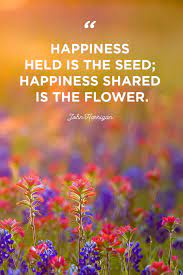 Happiness shared is the flower. 48 Inspirational Flower Quotes Cute Flower Sayings About Life And Love