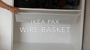 Clothes rail ikea wardrobe shelving ikea algot grande armoire frame shelf ikea family neat and tidy wire baskets packaging. Ikea Komplement Wire Basket Youtube