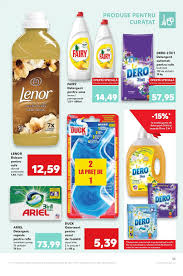 Formula speciala te ajuta sa pastrezi culorile hainelor tale formula imbunatatita de detergent lichid de la ariel vine cu un capac inovativ de pre tratare ce va permite sa pre tratati sa curatati si sa indepartati petele. Catalog Kaufland 15 05 2019 21 05 2019 Pag 33 Toate Ofertele