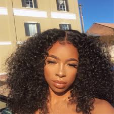 Amazon.com : BLY 7A Mongolian Afro Kinky Curly Human Hair Single Bundle 16  Inch Unprocessed Hair Weave Weft Big Hair for African American Women  Natural Color : Beauty & Personal Care