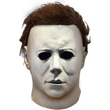 Amazon.com: Zirsh Halloween Michael Mask for Adults Scary White Mask  Original Michael Face