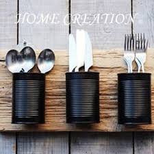 Un Range Couverts A Faire Avec Des Boites De Conserve En 2020 Diy Recup Boite De Conserve Range Couverts