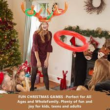 Juegos de navidad para jugar gratis y online, para niños, niñas y adultos. Articulos De Fiesta Tawcal Inflable Reno Sombrero Con Anillos Juego De Lanzamiento Sombrero De Asta Conjunto Venda Toss Juego Navidad Juegos Para Familias Partido Vacaciones Interior Y Exterior Juguetes Y Juegos Aceautocare Net