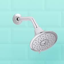 The large rectangular shower head produces a mist that combines with the dark gray miniature hexagonal tiled shower wall seamlessly. 9 Best Showerheads To Buy In 2020 Top Tested Shower Heads