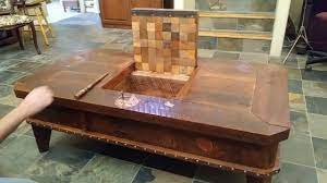 3 bottom storage cabinets and hidden compartments are ideal to store your books, magazines, and other items you may have, and the spacious tabletop is perfect for displaying photo frames, laptops, and so on. Hidden Compartment Wizard Coffee Table Youtube