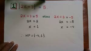 Berikut ini akan diberikan beberapa contoh soal dan pembahasan untuk persamaan nilai mutlak. Tanpa Rumus Menyelesaikan Soal Persamaan Nilai Mutlak 1 Youtube