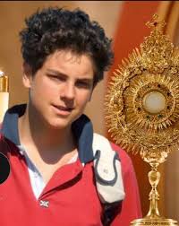 Blessed Carlo Acutis intercede for us from heaven and surround with prayer  Pope Francis who today went to his father's house... Good Jesus and our  Lord grant them eternal rest may he