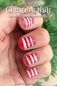 When we talk about christmas nail polish this year, snowflakes, reindeer, sparkles are prevailing ideas associated with the upcoming holidays. Christmas Nails Easy Stripy Design The Links Site