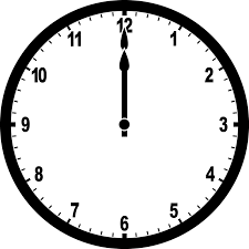 Clock 12 00 Clock Clipart Clock Face Printable Clock