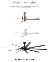 Modern Mighty Intelligent Led Technology And Minimalist Design Provide A Simple Ceiling Fan Solution F Ceiling Fan Simple Ceiling Fan School House Lighting