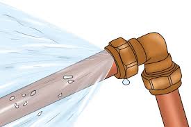 Image result for water pipe leaking at joint