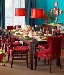 Deep Bright 10 Ways With Red Teal Dining Room Teal Dining Room Colors Red Dining Room
