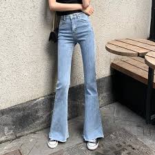 Grab your platforms and patchouli and let's get groovy. Sherman High Waist Bell Bottom Jeans Yesstyle