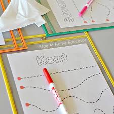 This thing is thier own name. Name Practice Sheets For Preschoolers Stay At Home Educator