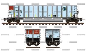 Burlington northern santa fe, llc. Rotary Aluminum Gondola Of Burlington Northern Santa Fe Burlington Northern Train Illustration Railroad Pictures