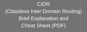 Ip Subnet Cidr Cheat Sheet Guide Pdf Download Here