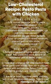 8 Dinner Recipes For High Cholesterol Low Cholesterol Recipes Pesto Chicken Pasta Cholesterol Foods