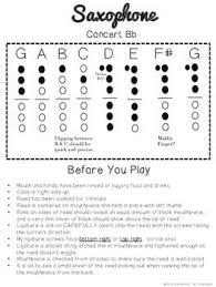 saxophone bb scale fingerings and reed placement in 2019