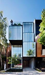 Stacked Zinc Boxes Form Multi Generational House By Matt Gibson Glass Facades Australian Architecture Architecture Design