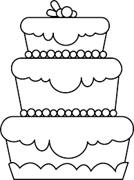 Fun and cute coloring pages for your little one. Cake Birthday Coloring Pages Digital Stamps Cute Easy Drawings