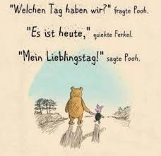 Gedruckt auf einer qualität elfenbein 300gsm. Lieblingstag Puh Der Bar Spruche Lustige Spruche Spruche Zitate