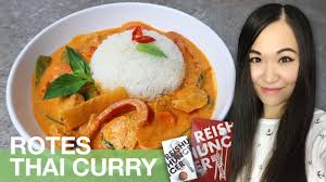 Rezept Rotes Thai Curry Mit Hahnchen Und Gemuse Thailandisch Kochen Youtube
