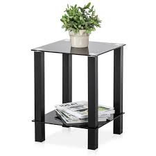 The latest on our store health and safety plans. Glass Sofa Side Tables Storage Shelf Living Room Furniture Small Coffee Table Dt By Fitueyes Made In Usa