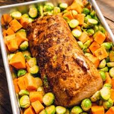 At this point, turn the heat down to 170°c/325°f/gas 3, cover the pork snugly with a double layer of tin foil, pop back in the oven and roast for a further 4½ hours. Pork Loin Roast With Vegetables Julie S Eats Treats