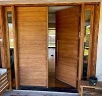 Oasis - Exterior Modern Mahogany Wood Entry Solid Front Door