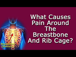 The spleen sits under your rib cage in the upper left part of your abdomen toward your back. What Causes Pain Around The Breastbone And Rib Cage Youtube