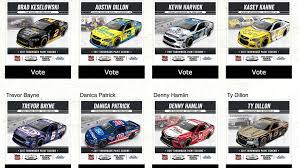 2017 monster energy nascar cup series race results. Darlington Throwback Top 10 Drivers In Fan Vote Revealed Nascar Com