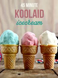 45 minutes easy kool aid icecream