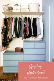 Minimalistischer Kleiderschrank Unser Diy Upcycling Kleiderschrank Aus Ikea Malm Kommoden The Kaisers Malm In 2020 Ikea Malm Kommode Malm Kommode Kleiderschrank