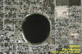 sinkholes florida, avon park, natural