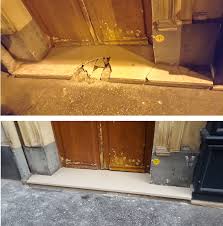 Restauration Du Seuil De La Porte D Entree Pierre De Comblanchien Paris Vi Entree Fleurus