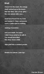 Shell Poem By Harriet Brown Poem Hunter Poems Elizabeth Bishop Words