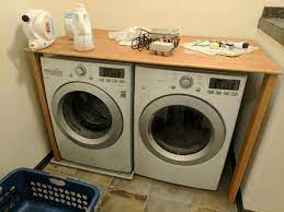 I have one too (mine has a glass panel for scrubbing on) and and. Countertop Over Washer Dryer Info In Comments Woodworking
