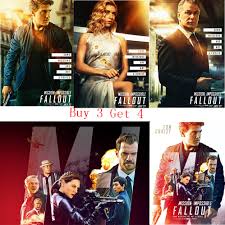 With tom cruise, henry cavill, ving rhames, simon pegg. Mission Impossible Fallout Poster Poster Clear Image Wall Stickers Home Decoration Good Quality Prints White Coated Paper Wall Stickers Aliexpress