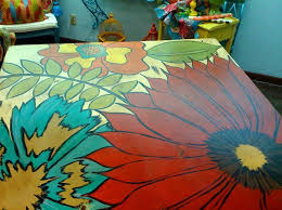 Pin By Tif Ritter On Furniture Painted Table Tops Whimsical Furniture Painted Table